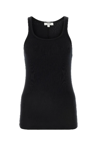 Black Stretch Modal Blend Zane Tank Top 